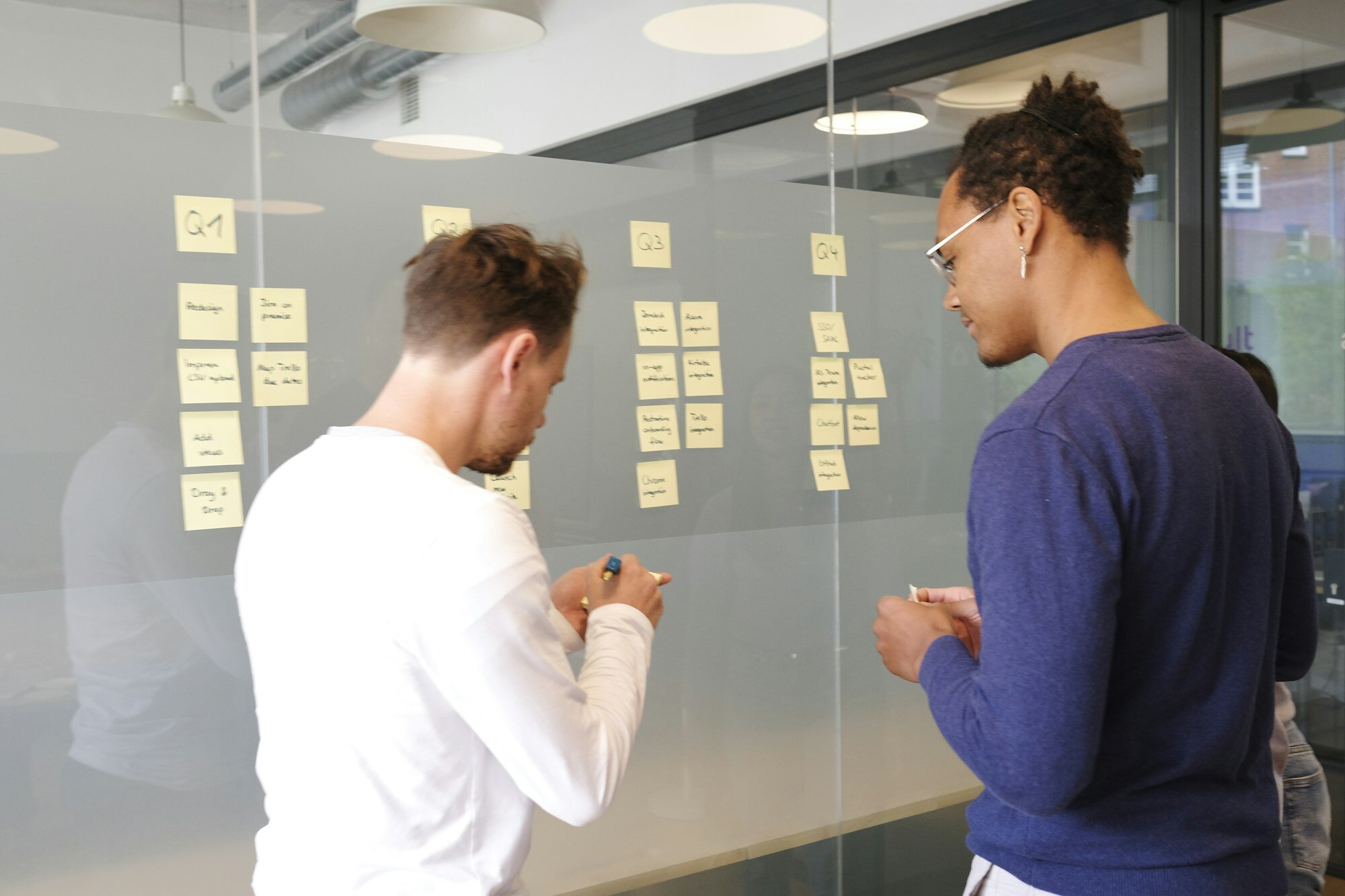 Product team planning the roadmap against verified requirements